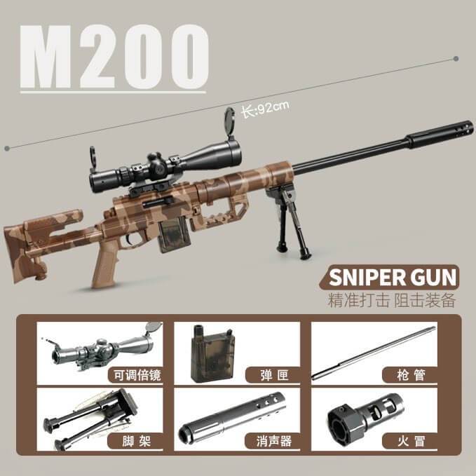 New Mini M200 Gel blaster Sniper Manual Type