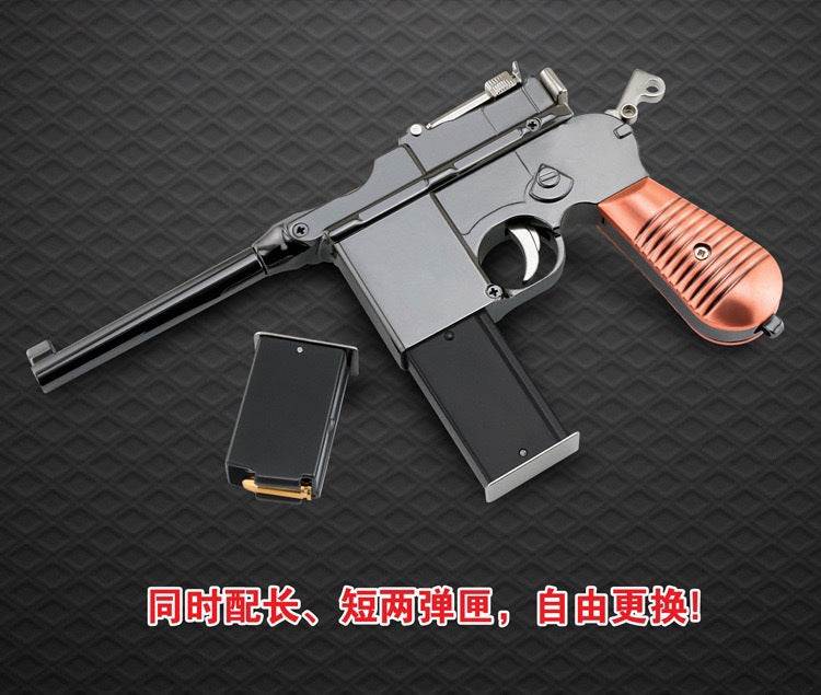 New 1:2.05 Mauser Military Pistal Metal Model Detachable
