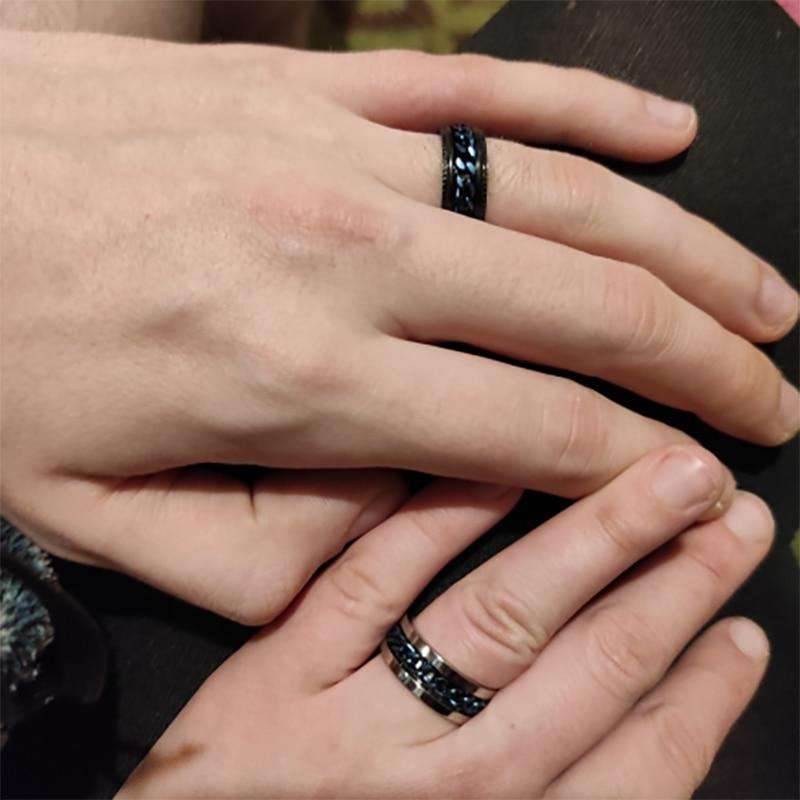 Stainless Steel Rotatable Fidget Rings Jewelry - BOOST TOYS