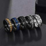 Stainless Steel Rotatable Fidget Rings Jewelry - BOOST TOYS