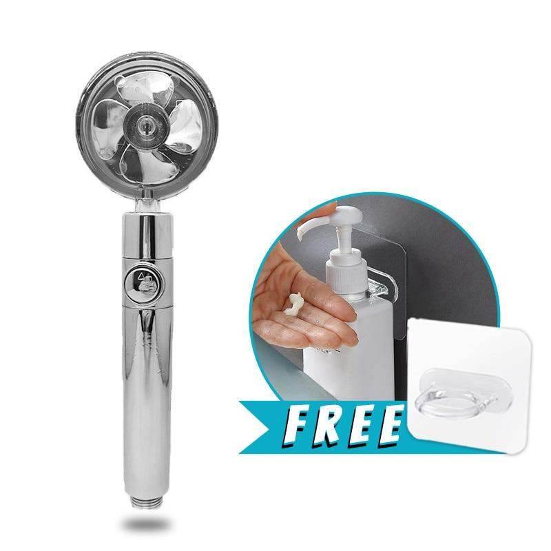 Pressurized Water Saving Spray Shower Head Nozzle 360 Rotated Fan Bath Massage - BOOST TOYS