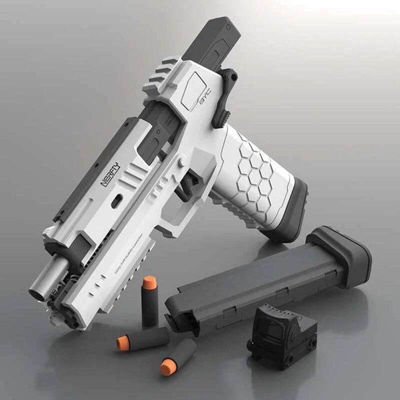 2021 Nylon Gecko Airsoft Launcher Pistol Soft Bullet Toy Gun - BOOST TOYS