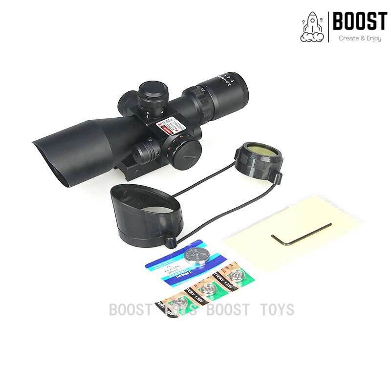 S05- 2.5-10x40ER Aluminum Scope With Red Laser - BOOST TOYS