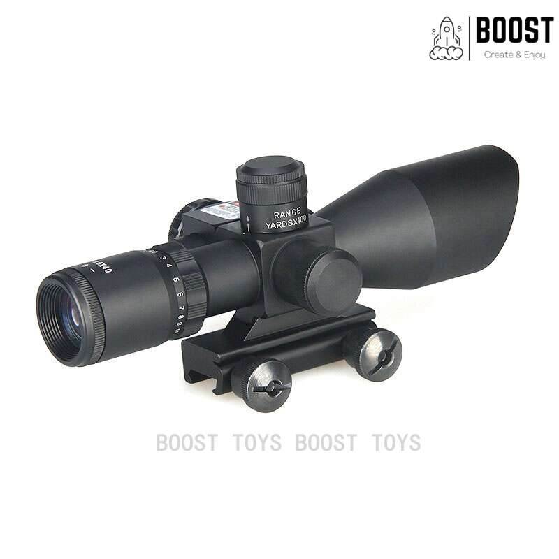 S05- 2.5-10x40ER Aluminum Scope With Red Laser - BOOST TOYS