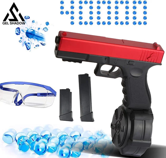 Gle 817 Glock Toy Gel Ball Blaster With Drum Gle-817 Red / 3 Mags